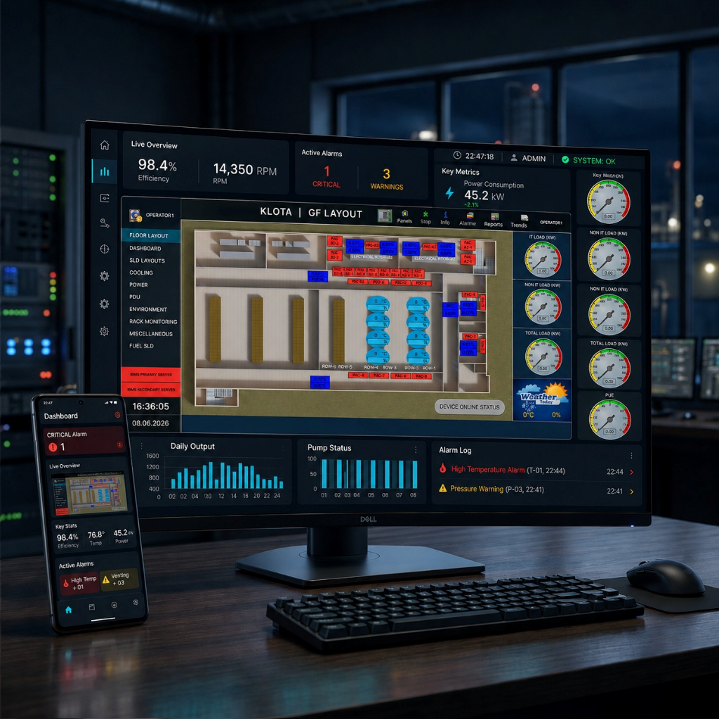 KLOTA SCADA Platform Dashboard